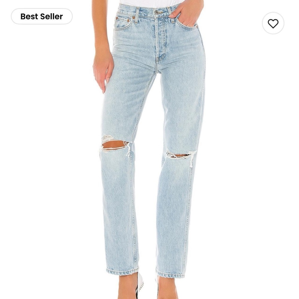 Sunday Best Blue Straight Leg Jeans